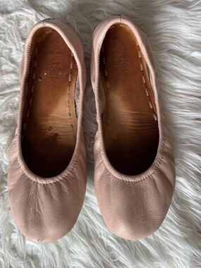 Tieks Leather Ballet Flats in Blush Pink